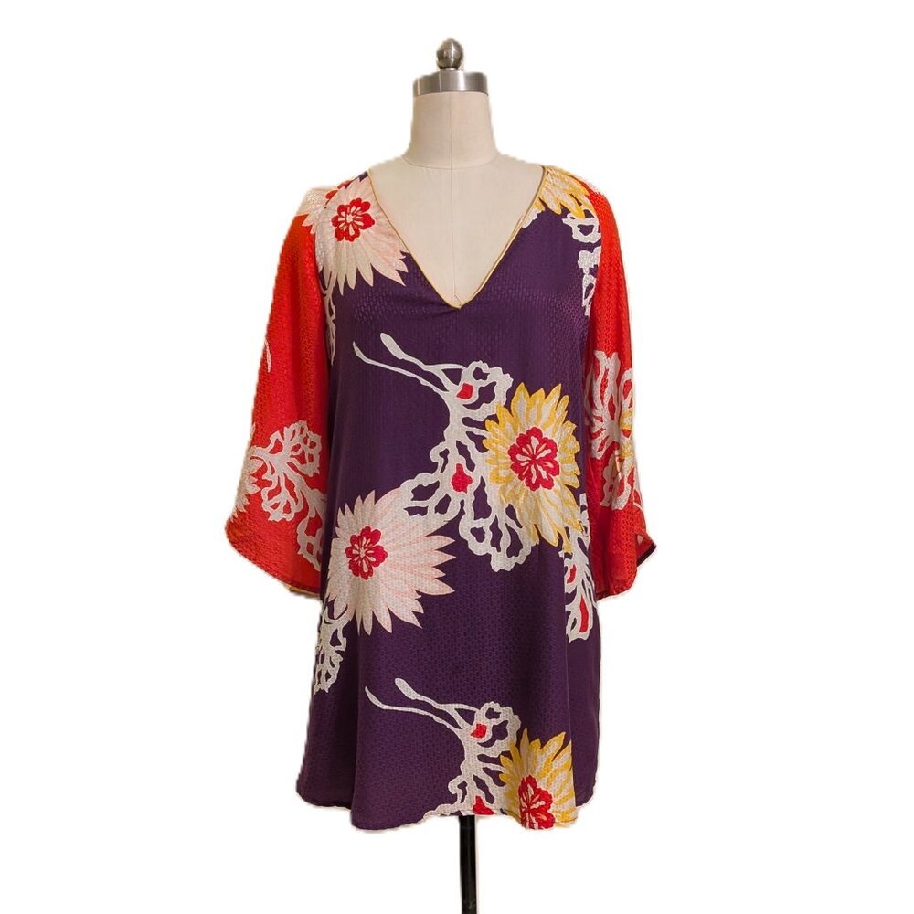 Corey Lynn Calter Silk Flora Tunic SZ 6